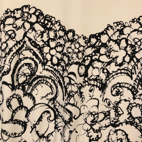 LOFT Black and White Dress Size 2 - Picture 4 of 7